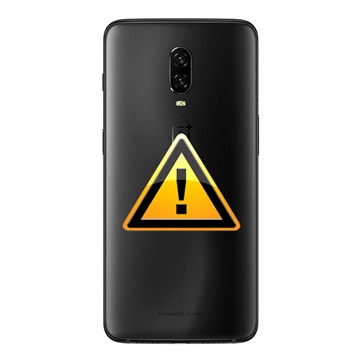 OnePlus 6T Bak Skal Reparation - Midnattssvart