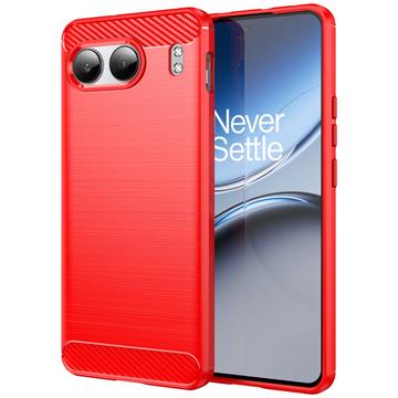 OnePlus Nord 4 Borstat TPU Skal - Kolfiber