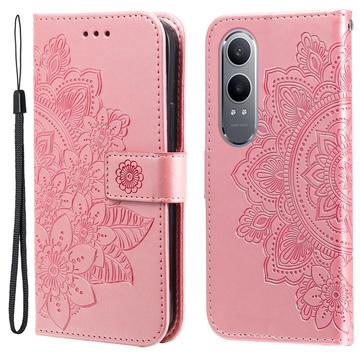 OnePlus Nord CE4 Lite/Oppo K12x Mandala Series Plånboksfodral - Rosa