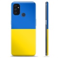 OnePlus Nord N100 TPU-Skal Ukrainska Flaggan - Gul och ljusblå