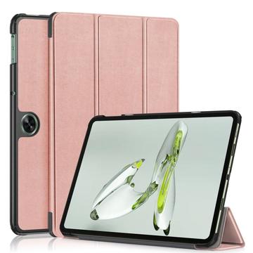 OnePlus Pad Go/Oppo Pad Air2 Tri-Fold Series Smart Foliofodral - Roséguld