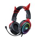 Onikuma X10 Devil Over-Ear Gaming-hörlurar - Svart / Röd