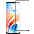 Oppo A79/A2 Heltäckande Härdat Glas Skärmskydd - 9H - Svart Kant