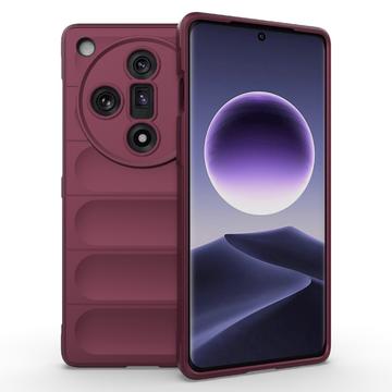 Oppo Find X7 Rugged Series TPU-skal - Vinröd