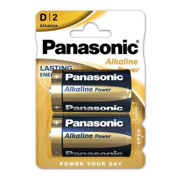 Panasonic Alkaline Power LR20/D-batterier - 2 st.