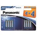 Panasonic Evolta LR03/AAA Alkaline-batterier - 8 st.