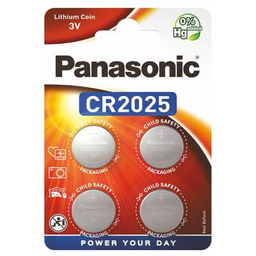 Panasonic Mini CR2025 Batteri 3V - 4 st.