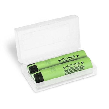 Panasonic NCR-18650B 18650 Litiumjon uppladdningsbart batteri - 3400mAh - 2 st.