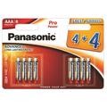 Panasonic Pro Power LR03/AAA Alkaline-batterier - 8 st.