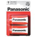 Panasonic R20/D Zink-kolbatterier - 2 st.