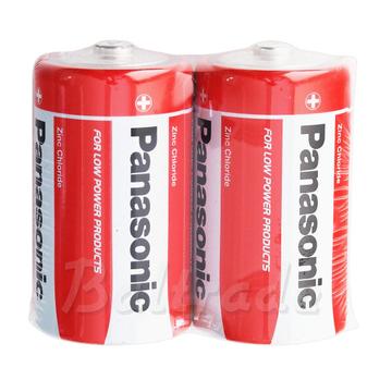 Panasonic R20/D zinkkolbatterier - 2 st. - Bulk