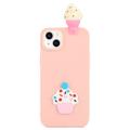 3D Cartoon iPhone 14 Plus TPU-skal - Glass