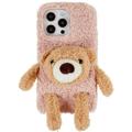 3D Plush Doll iPhone 14 Pro TPU Skal