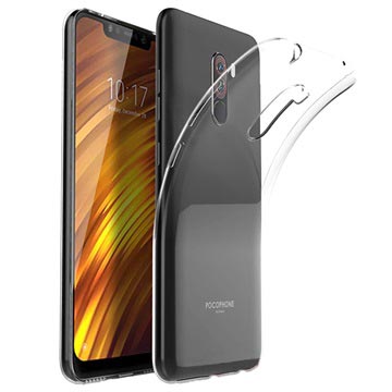 Premium Anti-Halk Xiaomi Pocophone F1 TPU-skal - Genomskinlig