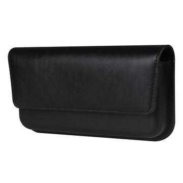 Premium Universal Horizontal Holster läderfodral med dubbel magnetisk stängning - 6.7"-6.9"