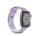 Apple Watch Series Ultra 2/Ultra/10/9/8/SE (2022)/7/SE/6/5/4/3/2/1 Puro Icon Silikonarmband - 49mm/46mm/45mm/44mm/42mm - Lavendel