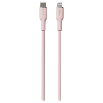 Puro Icon mjuk USB-C / Lightning-kabel - 1,5 m - rosa