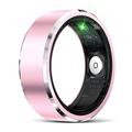 R5 Smart ring i aluminiumlegering med laddningsfodral - Storlek: 8/18.2mm - Rosa