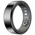 R99 Fitness & Wellness Smart Ring med laddningsfodral - Storlek: 10/19.9mm - Svart