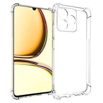 Realme C51/C53/Narzo N53 Stöttåligt TPU-skal - Genomskinligt