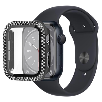 Apple Watch Series 7 Skal med Härdat Glas Skärmskydd - 45mm - Svart