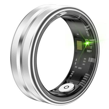 SR03 Ultra-tunn multifunktionell smart ring - Storlek: 10/19.9mm - Silver