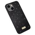 Sulada Glitter Series iPhone 14 Belagt Skal - Svart