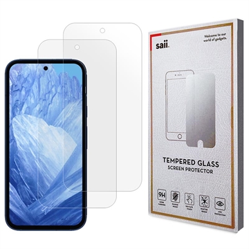 Google Pixel 8a Saii 3D Premium Härdat Glas Skärmskydd - 9H - 2 St.