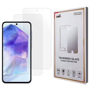 Samsung Galaxy A55 Saii 3D Premium Härdat Glas Skärmskydd - 9H - 2 St.