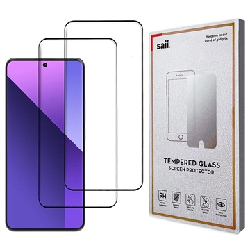 Xiaomi Redmi Note 13 Pro+ Saii 3D Premium Härdat Glas Skärmskydd - 9H - 2 St.