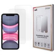 Saii 3D Premium iPhone 11 Härdat Glas Skärmskydd - 9H - 2Pcs.