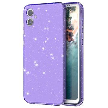 Samsung Galaxy A05 Stylish Glitter Series TPU-skal - Genomskinlig Lila