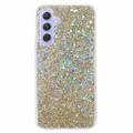 Samsung Galaxy A05s Glitter Flakes TPU-skal - Guld