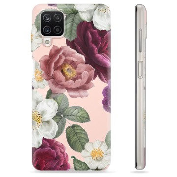 Samsung Galaxy A12 TPU-Skal - Romantiska Blommor