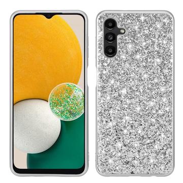 Samsung Galaxy A15 Glitter Series Hybrid Skal - Silver