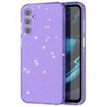 Samsung Galaxy A15 Stylish Glitter Series TPU-skal - Genomskinlig Lila