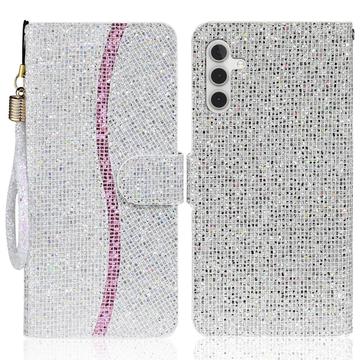 Samsung Galaxy A15 Plånboksfodral med glitter