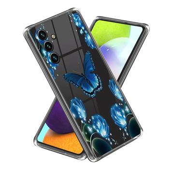 Samsung Galaxy A15 Stiligt Ultra-Slim TPU-skal - Fjäril och Blommor