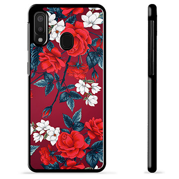 Samsung Galaxy A20e Skyddsskal - Vintage Blommor