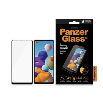 Samsung Galaxy A21 PanzerGlass Case Friendly Skärmskydd - 9H - Svart Kant