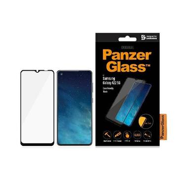 Samsung Galaxy A22 5G PanzerGlass Case Friendly Skärmskydd - 9H - Svart Kant