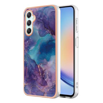 Samsung Galaxy A25 Marble Pattern Elektropläterat IMD TPU Skal