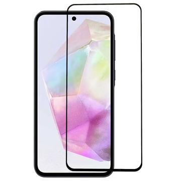 Samsung Galaxy A35 Heltäckande Härdat Glas Skärmskydd - 9H - Svart Kant