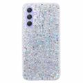 Samsung Galaxy A35 Glitter Flakes TPU-skal - Silver