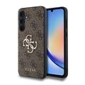 Samsung Galaxy A35 Guess 4G Big Metal Logo Hybrid Skal - Brun