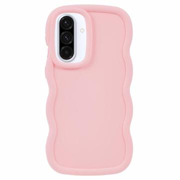 Samsung Galaxy A36/A56 Candy Color Wavy TPU-Skal - Rosa