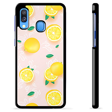 Samsung Galaxy A40 Skyddsskal - Citronmönster