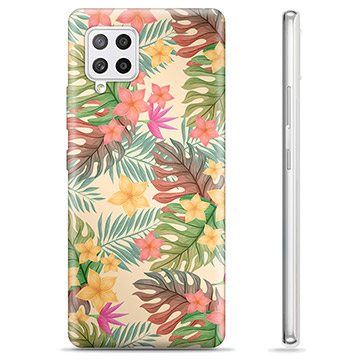 Samsung Galaxy A42 5G TPU-Skal - Rosa Blommor