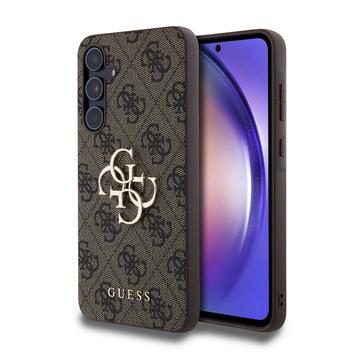 Samsung Galaxy A55 Guess 4G Big Metal Logo Hybrid Skal - Brun