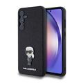 Samsung Galaxy A55 Karl Lagerfeld Fixed Glitter Metal Ikonik-fodral - Svart